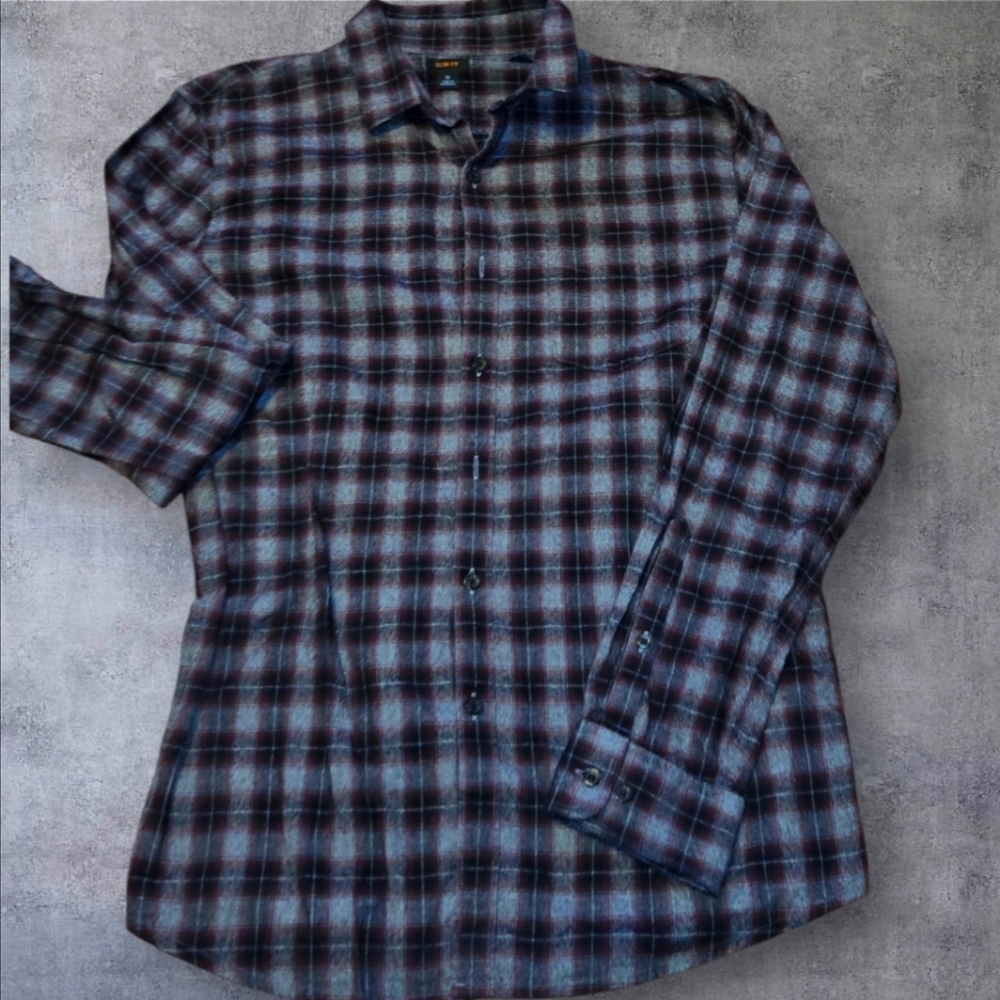 Marc Anthony mens slim-fit soft touch flannel